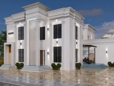 modern villa oman 3D model