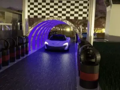 mclaren p1 low poly  Low-poly 3D model