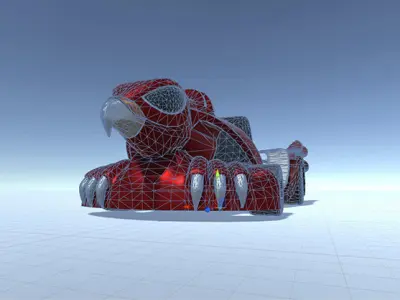 Falcon Go Kart Low-poly 3D model