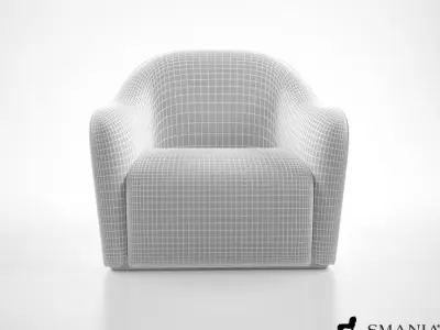 Smania Gramercy armchair 3D model