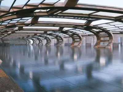 Vehicle Rendering Scene - Architectural Background - V1U9 3D model