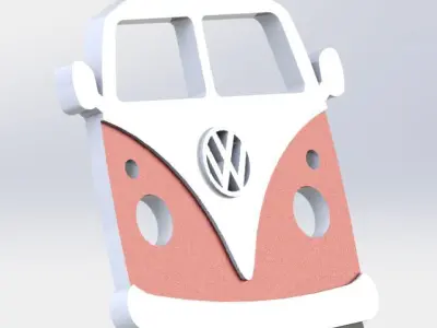 Combi  VW Keychains keyring 3D print model