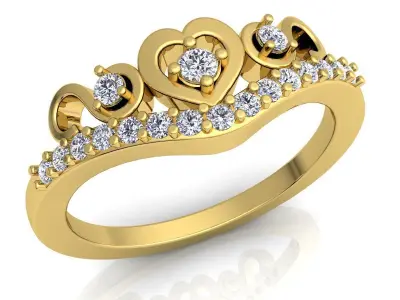 luxury Fancy Ring53 3D print model
