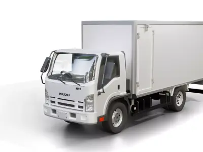 Isuzu NPR Box Truck 2018 3D model