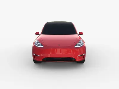 Tesla Model Y Red 3D model
