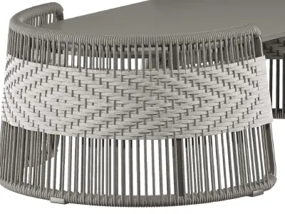 sette garden raven middle coffee table 3D model