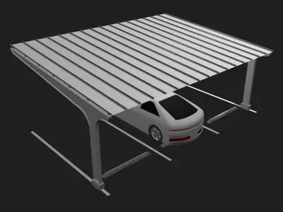Carport 25U07 3D model