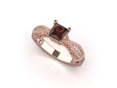 ring code 25 3D print model
