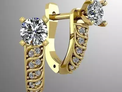 Earrings 40 3D print model