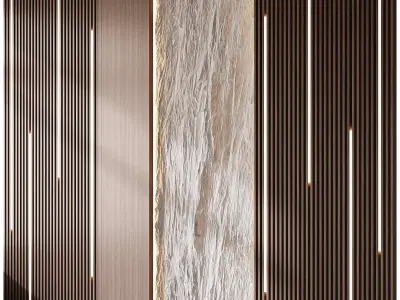Wall 3D panel 12 3D model buy