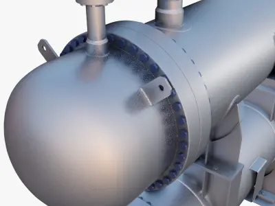 Heat Exchanger Highly Detailed 3D model