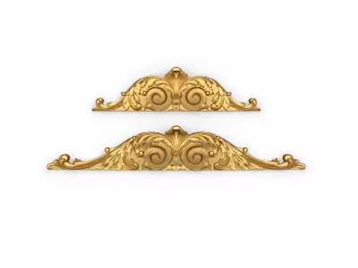 Classic carved decor ornament 362 3D model