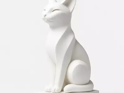  Spirit of the Cat Sculpture inspired by feline elegance 3D model