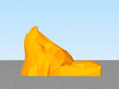 Low Poly Fox Keychain Free 3D print model