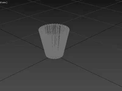 miniature flower pot 07 3D print model