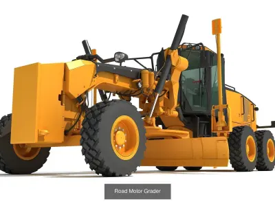 Industrial Construction Machines Models 3D Model Collection