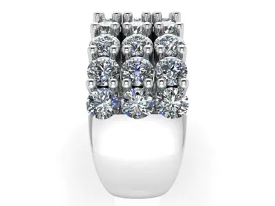 Luxury Wide Ring 4005 3D print model