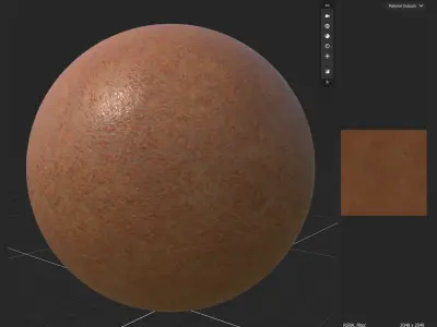 Scratched Leather Brown Cow Leather Fabric Texture