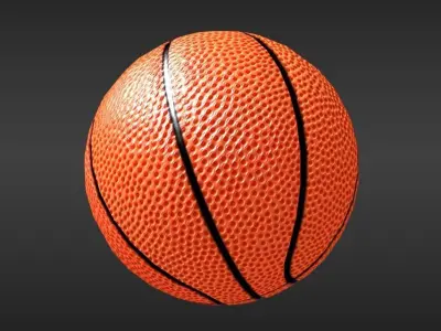 LowPoly Basketball PBR 3D Model ball Low-poly 3D model