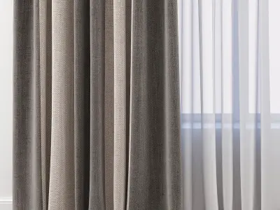 Set 52 Curtains 3D model