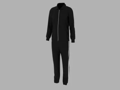 Sport Suit Low-poly 3D model 8