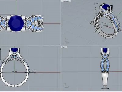 ring code137 3D print model