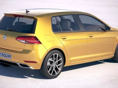 Volkswagen Golf TDI 2017 3D model