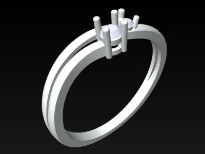 Diamond Ring - Womens Rings - N352430 3D print model