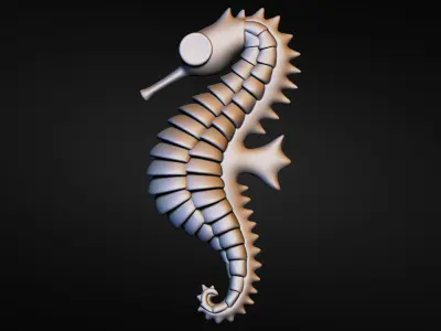 3d Seahorse for print 3D print model