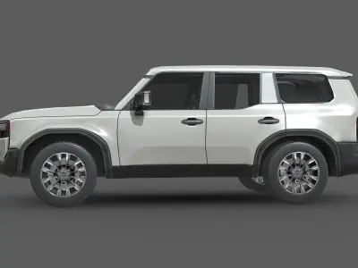 Toyota Land Cruiser 250 Prado 2024 Low-poly 3D model