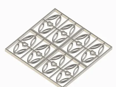 Exquisite Window Grill 3D print model