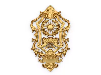 carved classic decorative ornament cnc 3d printing stl 63 3D model