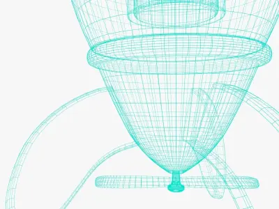 Toy Rocket Low-poly 3D model