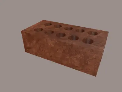 Brick Low-poly 3D model