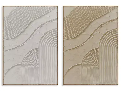Abstract Painting Frame set 3D model 207