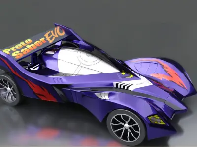 minicar toy 3D model