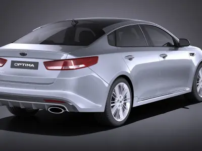 Kia Optima GT 2017 VRAY 3D model