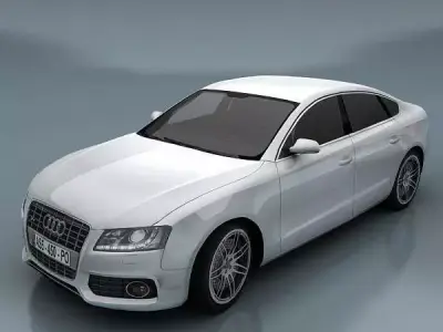 Audi S5 Sportback Low-poly 3D model