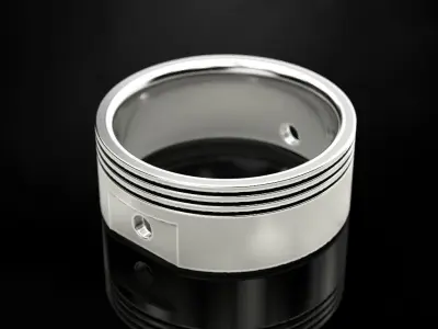 Ring Engine Piston design 3D print model