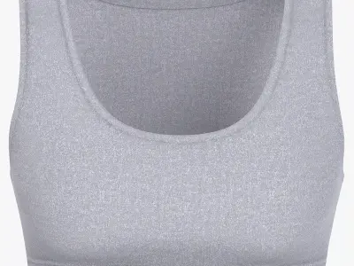 Sport Bra Low-poly 3D model