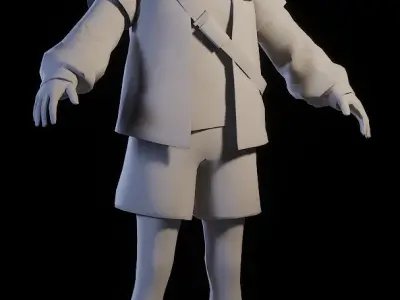 CYBERPUNK GUY 3D MODEL Low-poly 3D model