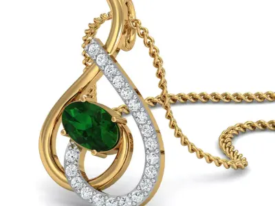Diamond Locket Set 3D print model 33