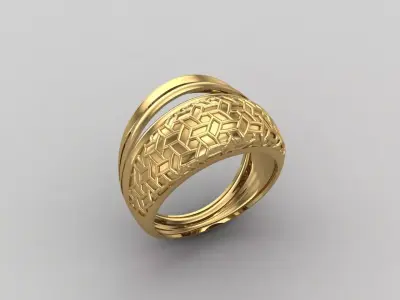 Women Ring Plain Ring Ready STL 3DM Models Womens Rings 3D print model 29