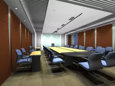 Luxury architectural Hall Lobby 3D model