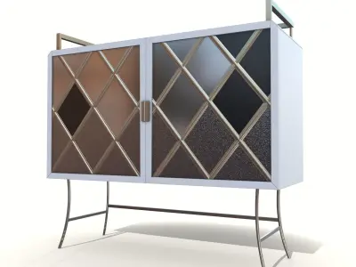 bar cabinet Low-poly 3D model purchase