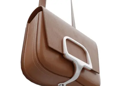 Hermes Della Cavalleria Mini Rubis Bag Low-poly 3D model