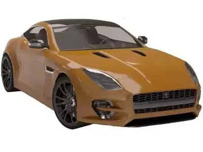 JAGUAR F TAYP  Low-poly 3D model