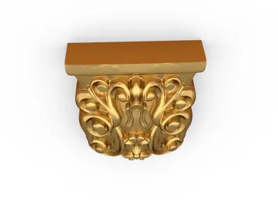 Classic carved decor ornament 475 3D print model