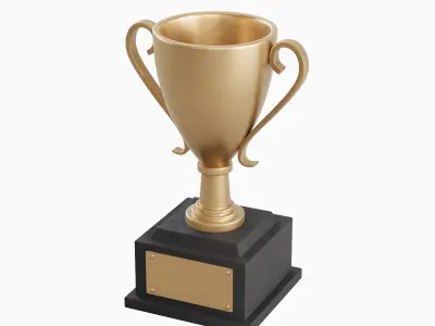 Trophy Cup 03 Low-poly 3D model