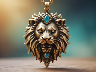Lion Head Pendant M8 3D print model